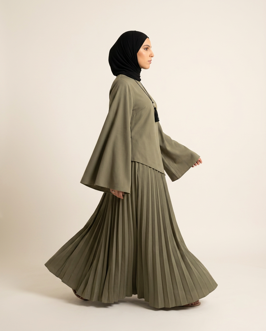 Ensemble 04 en mouvement, ampleur de la jupe